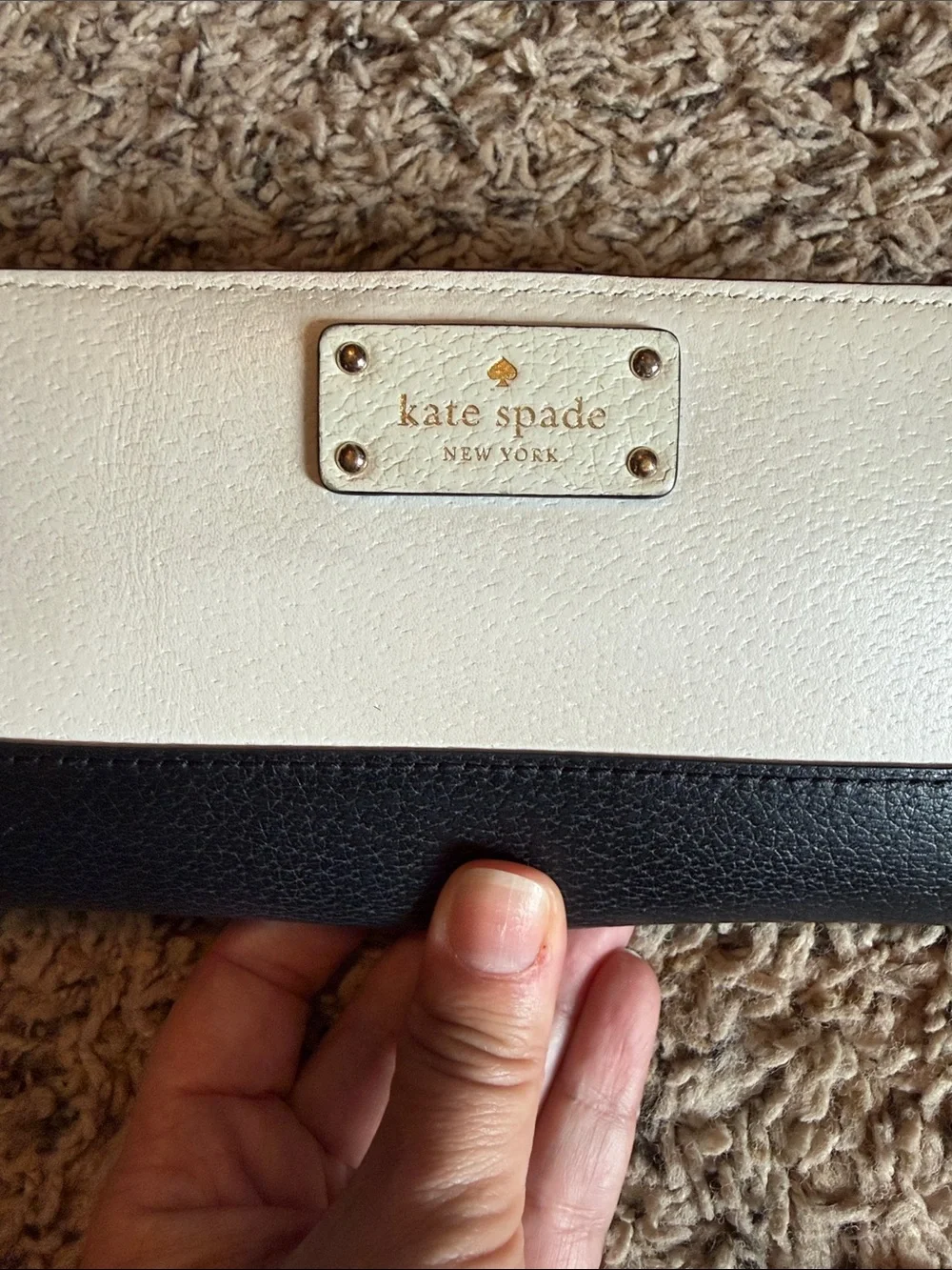 kate spade Two-Tone Black and White Wallet